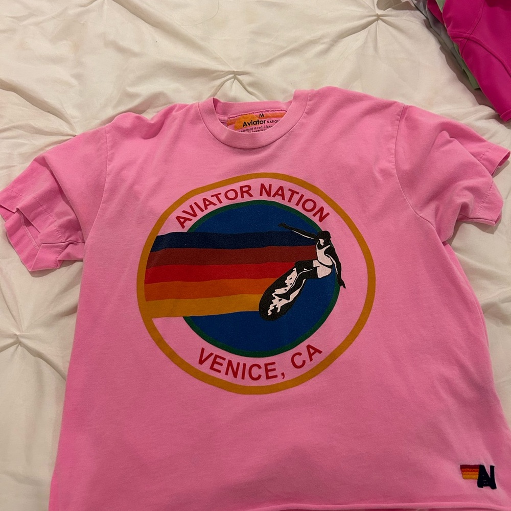 Aviator Nation Pink T-Shirt